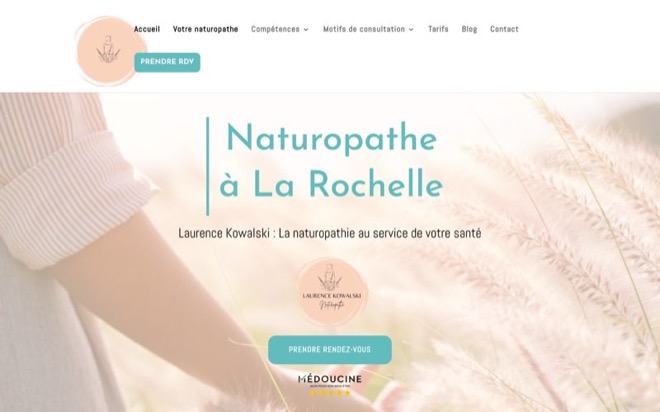 Site internet naturopathe La Rochelle - Laurence Kowalski