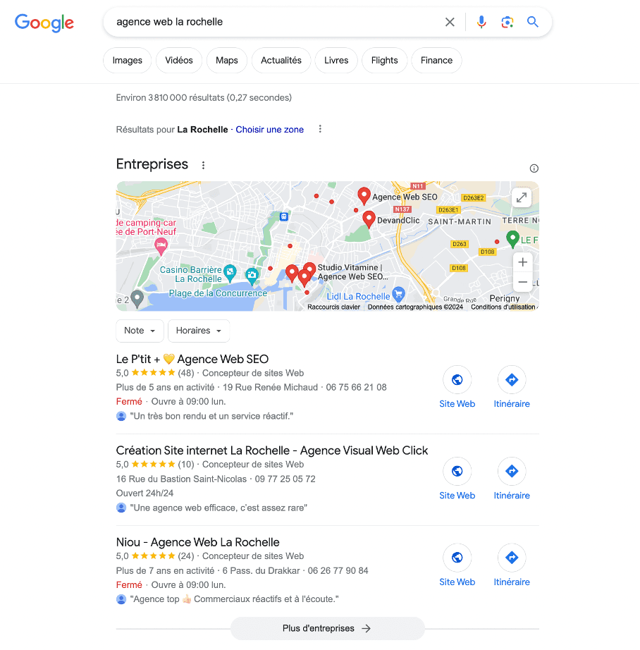 Google-local-pack-requête-agence-web